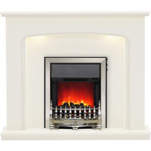 Image of Be Modern Ellison Black Chrome effect Electric Fire Suite