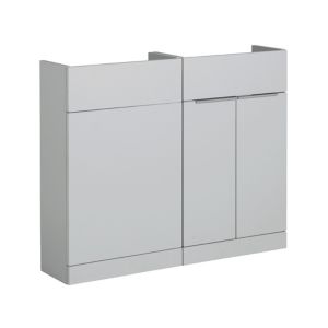 Image of Cooke & Lewis Ardesio Matt Light grey Double door Vanity unit (W)1000mm