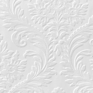 Image of Anaglypta Luxury White High traditional Textured Wallpaper