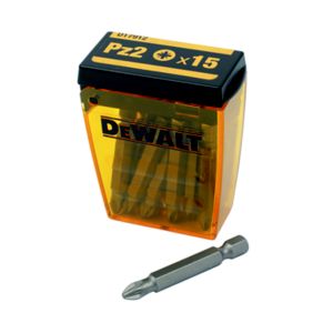 Image of DeWalt PZ2 Screwdriver bits 50mm Pack of 15
