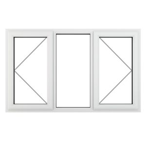 Image of GoodHome Clear Double glazed White uPVC RH Window (H)965mm (W)1770mm