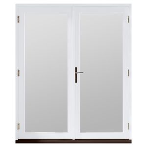 Image of GoodHome Clear Double glazed White Hardwood Reversible Patio door & frame (H)2094mm (W)1194mm