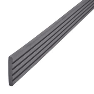 Image of GoodHome Neva Solid Composite Finishing profile Anthracite Grey (L)2200mm