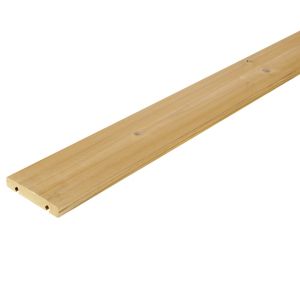 Image of GoodHome Areto Natural Pine Deck board (L)2m (W)118mm (T)21mm