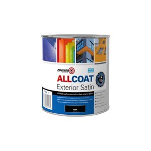 Image of Zinsser AllCoat Black Multi-surface paint 1L