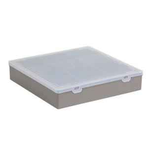 Image of Wham Storage Ultra-strong Upcycled soft grey Polypropylene (PP) Medium Stackable Storage divider box