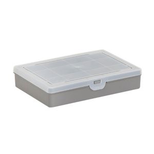 Image of Wham Storage Ultra-strong Upcycled soft grey Polypropylene (PP) Small Stackable Storage divider box