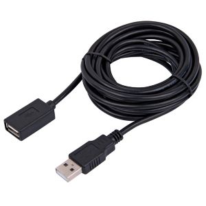 Image of Tristar Black Extension lead with USB 3m