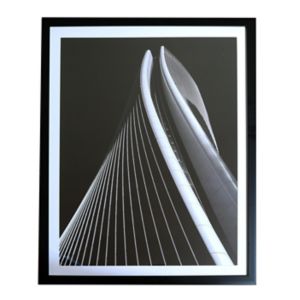 Image of Infinity geometric Mono Framed print (H)440mm (W)830mm