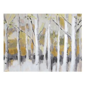 Image of Woodland Ochre Canvas art (H)400mm (W)550mm