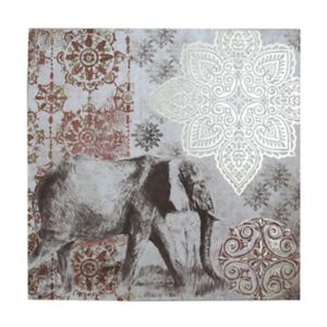 Image of Elephant Canvas art (H)800mm (W)400mm