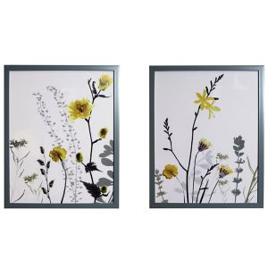 Image of Wildflower Multicolour Framed print (H)400mm (W)400mm