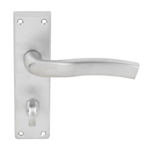 Image of Titan Satin Chrome effect WC lever Door handle