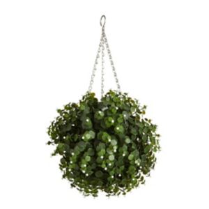Image of Smart Garden White flower Artificial topiary Ball