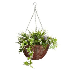Image of Smart Garden Multicolour Easy artificial Hanging basket 30cm