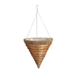Image of Gardman Sisal Rope & fern cone Hanging basket (D)35.56cm