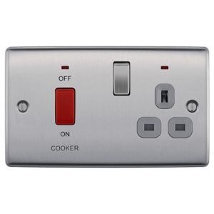 Image of Nexus 45A Single Switched Cooker switch & socket