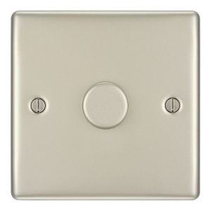Image of British General 2 way Single Nickel effect Dimmer switch