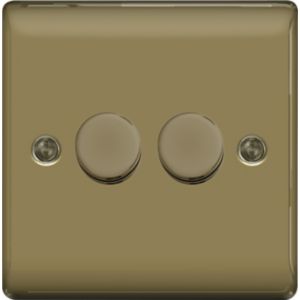 Image of British General 2 way Double Nickel effect Dimmer switch