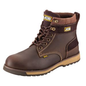 Image of JCB 5CX Brown Safety boots Size 7