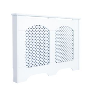 Image of Cambridge Small White Traditional Radiator cover