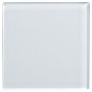 Image of White Gloss Stone effect Wall tile (L)98mm (W)98mm