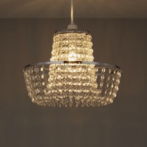 Image of Colours Coltelli Clear Crystal effect Beaded Light shade (D)300mm