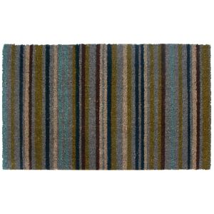 Image of Colours Melia Striped Multicolour Coir Door mat (L)0.45m (W)0.75m