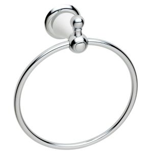 Image of Cooke & Lewis Timeless Chrome effect Towel ring (W)160mm