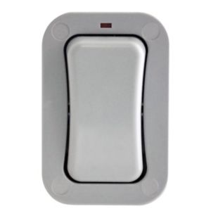 Image of Diall 20A 2 way Grey Single outdoor Switch