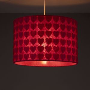 Image of Colours Peppi Pink Heart Light shade (D)300mm