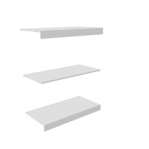 Image of Perkin Matt white Top base & shelf kit (W)1000mm (D)478mm