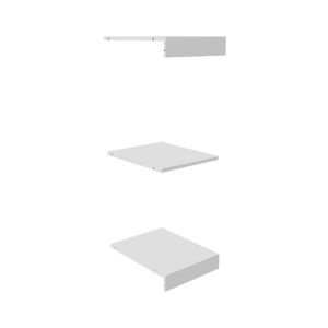 Image of Perkin Matt white Top base & shelf kit (W)375mm (D)478mm