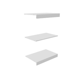 Image of Perkin Matt white Top base & shelf kit (W)800mm (D)478mm