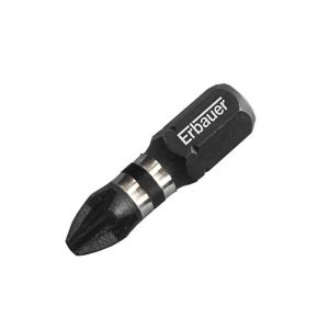 Image of Erbauer PZ2 Impact Screwdriver bits 25mm Pack of 3