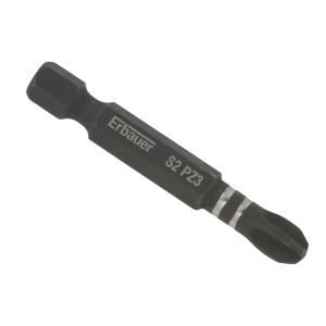 Image of Erbauer PZ3 Impact Screwdriver bits 50mm Pack of 3