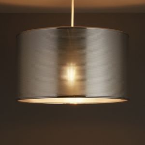 Image of Colours Corrigan Chrome effect Crossband Light shade (D)350mm