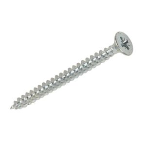Image of Silverscrew Zinc-plated Carbon steel Wood Screw (Dia)4mm (L)30mm Pack of 200