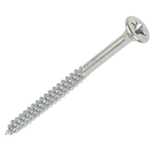 Image of Silverscrew Zinc-plated Carbon steel Multi-material Multipurpose screw (Dia)5mm (L)70mm Pack of 100