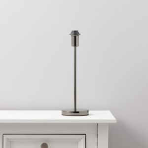 Image of Colours Evinos Matt Chrome effect Incandescent Table lamp base