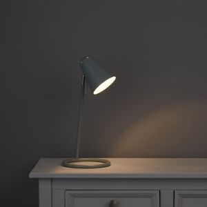 Image of Colours Markham Matt Blue Table lamp