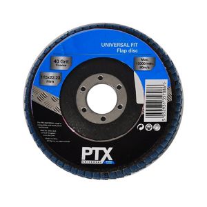 Image of PTX 40 grit Flap disc (Dia)115mm