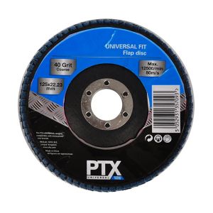 Image of PTX 40 grit Flap disc (Dia)125mm
