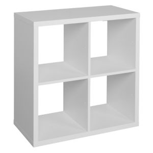 Image of Form Mixxit Matt white 4 Cube Shelving unit (H)740mm (W)740mm (D)330mm