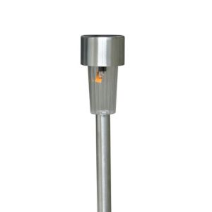 Image of Khara Silver effect Solar-powered LED External Spike light Pack of 10