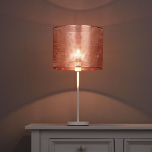 Image of Colours Bilina Copper effect Cut-out Light shade (D)250mm