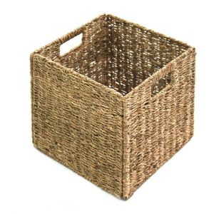 Image of 8L Seagrass Foldable Storage basket (H)300mm (W)300mm
