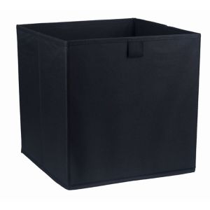 Image of Mixxit Black 29.7L Non-woven fabric & polyester (PES) Foldable Storage basket (H)310mm (W)310mm
