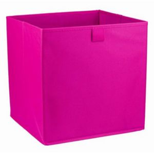 Image of Mixxit Pink Fabric Storage basket (H)310mm (W)310mm