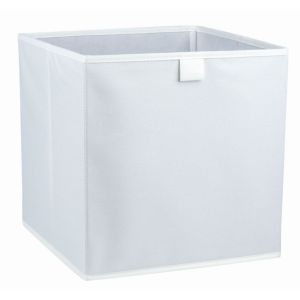 Image of Mixxit White 29.7L Non-woven fabric & polyester (PES) Foldable Storage basket (H)310mm (W)310mm
